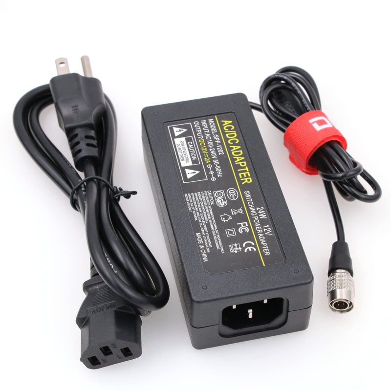 DRRI Sound Devices XL-WPH3 Universal AC to DC Power Adapter with 4pin Hirose Connector for 633, 688,Sound Devices 302,442,552,788T-SSD Mixer (12V 2A) - Image 2